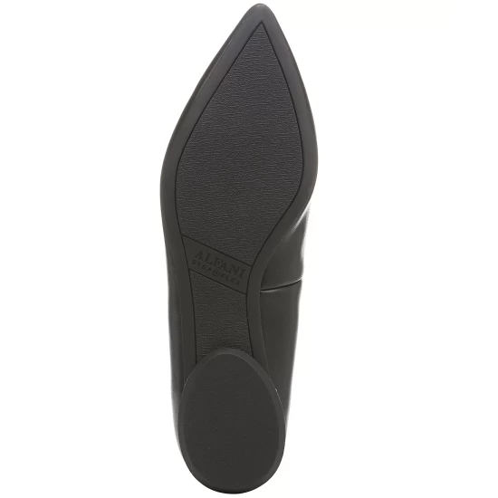 Outlet π€© Alfani π© Women's Samantha Pointed-Toe Loafer Flats, Created For Macy's Black Smooth π - Image 7