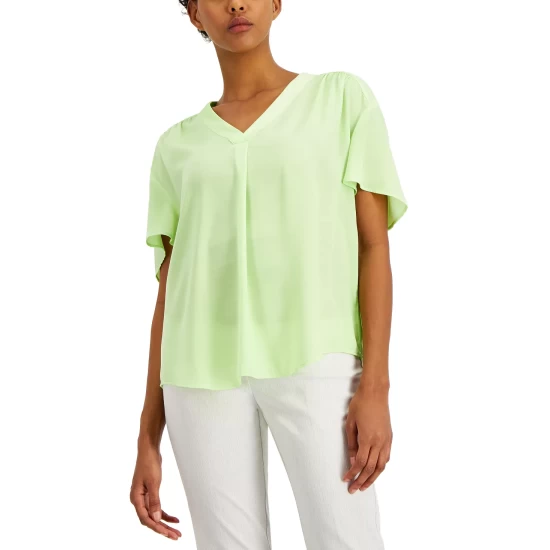 Cheap π Alfani Men's Slim Fit 2-Way Stretch Stain Resistant Geometric Print π Dress π Shirt, Created For Macy's Blue β - Image 2