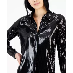 Best Sale π Alfani π© Women's V-Neck Pleated Tie-Waist Short-Sleeve Top, Created For Macy's Deep Black Floral β