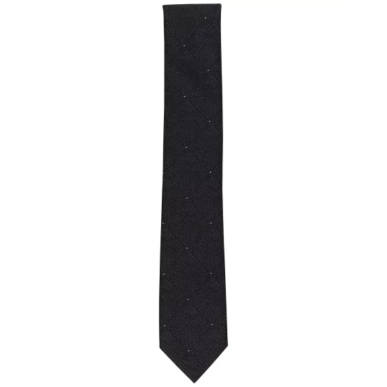 New π Alfani Men's Passaic Grid Tie, Created For Macy's Black π₯ - Image 3