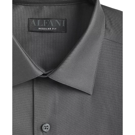 Best Sale π Alfani Men's Regular Fit 2-Way Stretch Formal Convertible-Cuff π Dress π Shirt, Created For Macy's Sierradale White π