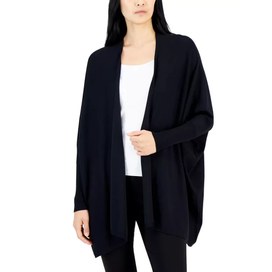 Buy π€© Alfani π© Women's Poncho Cardigan Sweater, Created For Macy's Rich Malbec π - Image 2