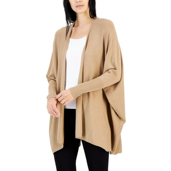 Buy π€© Alfani π© Women's Poncho Cardigan Sweater, Created For Macy's Rich Malbec π - Image 3