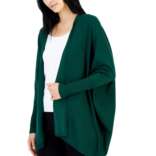 Buy π€© Alfani π© Women's Poncho Cardigan Sweater, Created For Macy's Rich Malbec π - Image 4