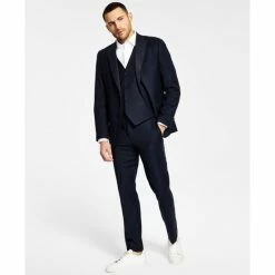 Brand new β¨ Alfani Men's Slim-Fit Diamond Grid Vested Tuxedo Separates, Created For Macy's Navy π