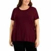Best deal 🎉 Alfani Plus Size Knit Top, Created For Macy's Cedar Balsam ✔️