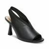 Best Sale 🔔 Alfani 👩 Women's Ceal Peep-Toe Slingback Pumps, Created For Macy's Black Smooth 🎉