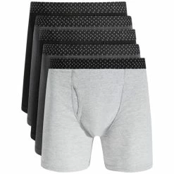Flash Sale ✨ Alfani Men's 5-Pk. Multi-Dot Boxer Briefs, Created For Macy's Black ⭐