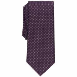 New π― Alfani Men's Niles Micro-Dot Tie, Created For Macy's Plum π