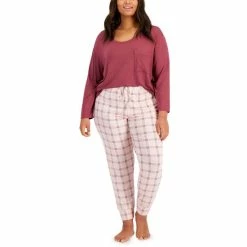 Best reviews of 👏 Alfani Plus Size Plaid Sleep Jogger Pants, Created For Macy's Dusty Tulip Plaid 😉