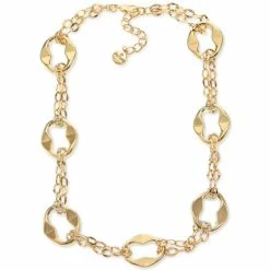 Best reviews of π Alfani Gold-Tone Sculptural Link All-Around Statement Necklace, 17 + 2 Extender, Created For Macy's π