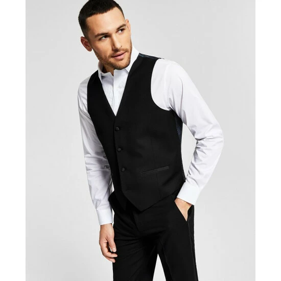 Best deal π Alfani Men's Classic-Fit Stretch Black Tuxedo Vest, Created For Macy's π