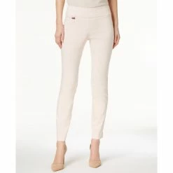 Best Pirce ✔️ Alfani Tummy-Control Pull-On Skinny Pants, Regular, Short And Long Lengths, Created For Macy's Silver Peony 🤩