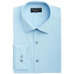 Brand new π€© Alfani Men's Regular Fit Solid π Dress π Shirt, Created For Macy's Light Blue β