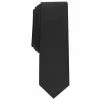 Flash Sale 🧨 Alfani Men's Solid Textured 2 Necktie, Created For Macy's Black 🛒