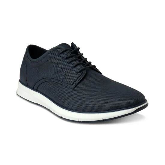 Wholesale π Alfani Men's Textured Faux-Leather Lace-Up π Sneakers, Created For Macy's Blue βοΈ