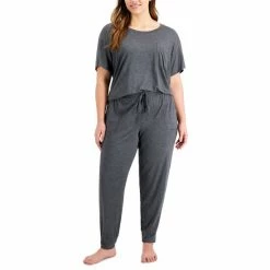 Outlet 😀 Alfani Plus Size Heathered Essential Jogger Pants, Created For Macy's Hy Charcoal Htr 😉