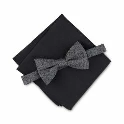 Top 10 π Alfani Men's Ramsey Solid Bow Tie & Pocket Square Set, Created For Macy's Charcoal π