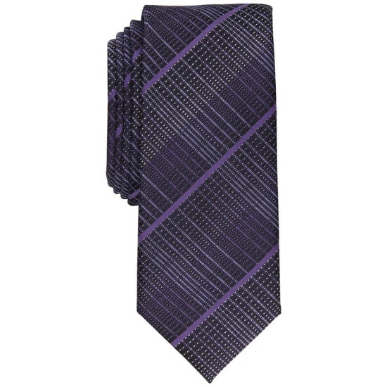 Promo π― Alfani Men's Devon Plaid Tie, Created For Macy's Purple π