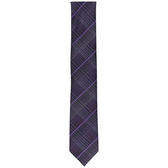 Promo π― Alfani Men's Devon Plaid Tie, Created For Macy's Purple π - Image 2