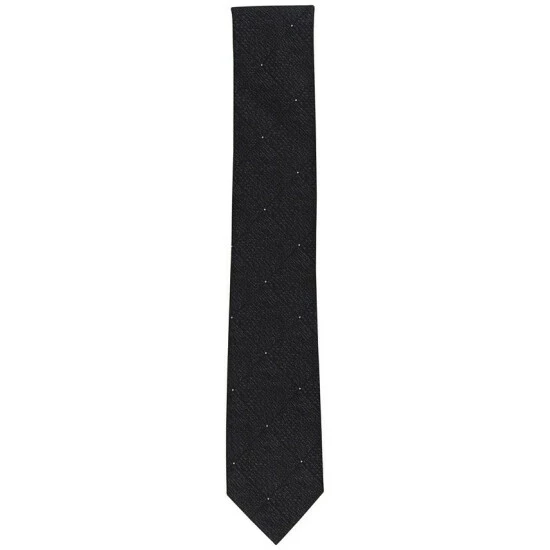New π Alfani Men's Passaic Grid Tie, Created For Macy's Black π₯ - Image 2