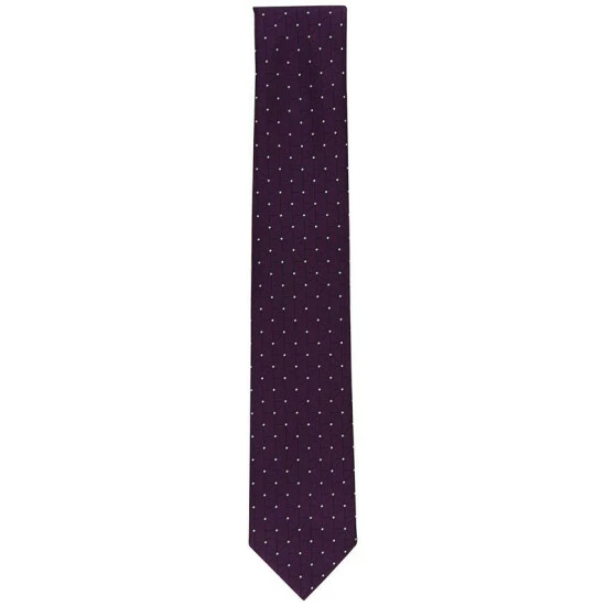 Best Sale π Alfani Men's Kenneth Geo-Print Tie, Created For Macy's Plum β - Image 2