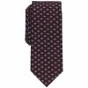 Best Pirce 😀 Alfani Men's Oak Geo-Print Tie, Created For Macy's Burgundy 🎁