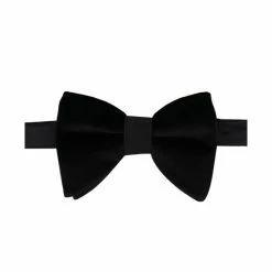 Best deal 😉 Alfani Men's Oversized Velvet Solid Bow Tie, Created For Macy's Black 🧨