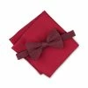Coupon ⌛ Alfani Men's Oakdale Bow Tie & Pocket Square Set, Created For Macy's Red 👏