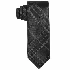 Cheapest β€οΈ Alfani Men's Layton Plaid Tie, Created For Macy's Grey π§¨