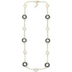 Brand new π Alfani Gold-Tone & Color Circle Bar Link Long Station Necklace, 42 + 2 Extender, Created For Macy's Yellow β