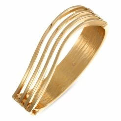 Promo π Alfani Gold-Tone Wavy Multi-Row Bar Bangle Bracelet, Created For Macy's β€οΈ