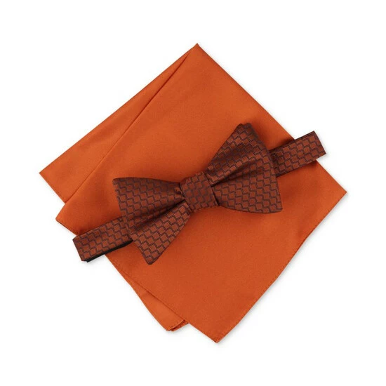 Best reviews of π Alfani Men's Rolling 2-Pc. Neat Pre-Tied Bow Tie & Solid Pocket Square Set, Created For Macy's Cognac βοΈ