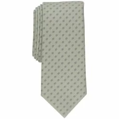 Promo 👏 Alfani Men's Slim Herringbone Dot Tie, Created For Macy's Yellow 👍