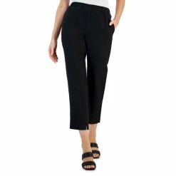 Deals π Alfani π© Women's Linen Blend Pull-On Pants, Created For Macy's Deep Black π