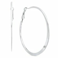 Top 10 β Alfani Flat-Edge Large Hoop Earrings , Created For Macy's Silver π
