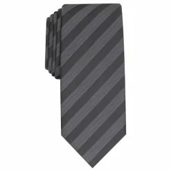 Best Pirce 💯 Alfani Men's Slim Stripe Tie, Created For Macy's Black 🤩