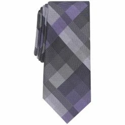 Best reviews of π Alfani Men's Ember Plaid Slim Tie, Created For Macy's Purple β
