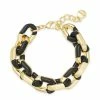 Brand new 😉 Alfani Gold-Tone & Black Acrylic Large Link Bracelet, Created For Macy's Gold/black 🥰
