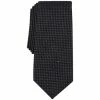 New 😀 Alfani Men's Sutter Mini-Grid Tie, Created For Macy's Burgundy ⭐