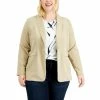 Hot Sale 👍 Alfani Plus Size Shawl-Collar Blazer, Created For Macy's Fresh Almond 🎉