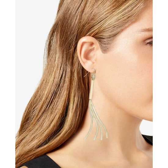 Deals π₯° Alfani Gold-Tone Herringbone Chain Tassel Linear Drop Earrings βοΈ - Image 2