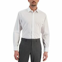 Outlet β¨ Alfani Men's Regular Fit 2-Way Stretch Stain Resistant π Dress π Shirt, Created For Macy's Crimson Red π