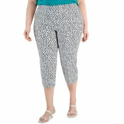 Cheap ❤️ Alfani Plus Size Tummy-Control Capri Pants, Created For Macy's Cal Contour Sq 🔥