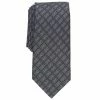 Promo 🥰 Alfani Men's Harper Geo-Print Tie, Created For Macy's Charcoal ✔️