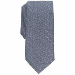 Best Sale π Alfani Men's Wells Geo-Print Tie, Created For Macy's Charcoal β
