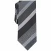 Flash Sale ✨ Alfani Men's Cormack Striped Slim Tie, Created For Macy's Black 🤩