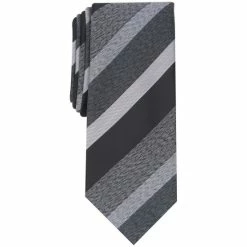 Flash Sale β¨ Alfani Men's Cormack Striped Slim Tie, Created For Macy's Black π€©