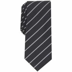 Brand new π Alfani Men's Primrose Stripe Tie, Created For Macy's Black β€οΈ