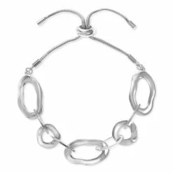 Buy β Alfani Silver-Tone Sculptural Link Slider Bracelet, Created For Macy's π€©